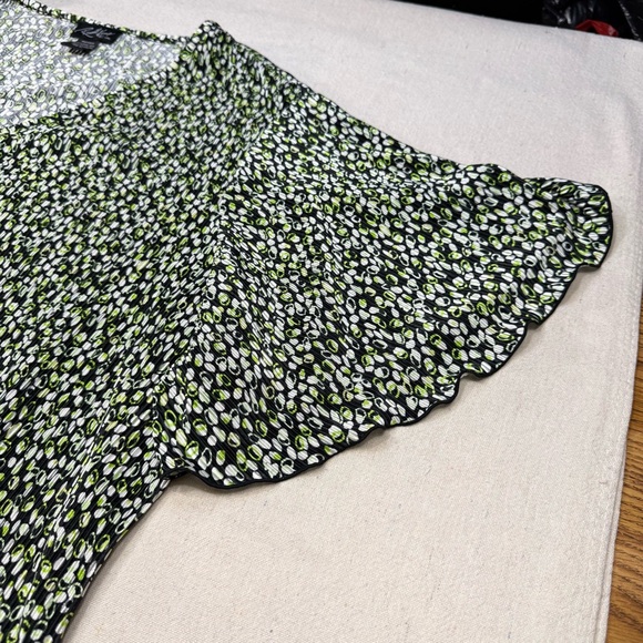 Russell Kemp Black, Green & White Blouse - Size 3X - Picture 12 of 13